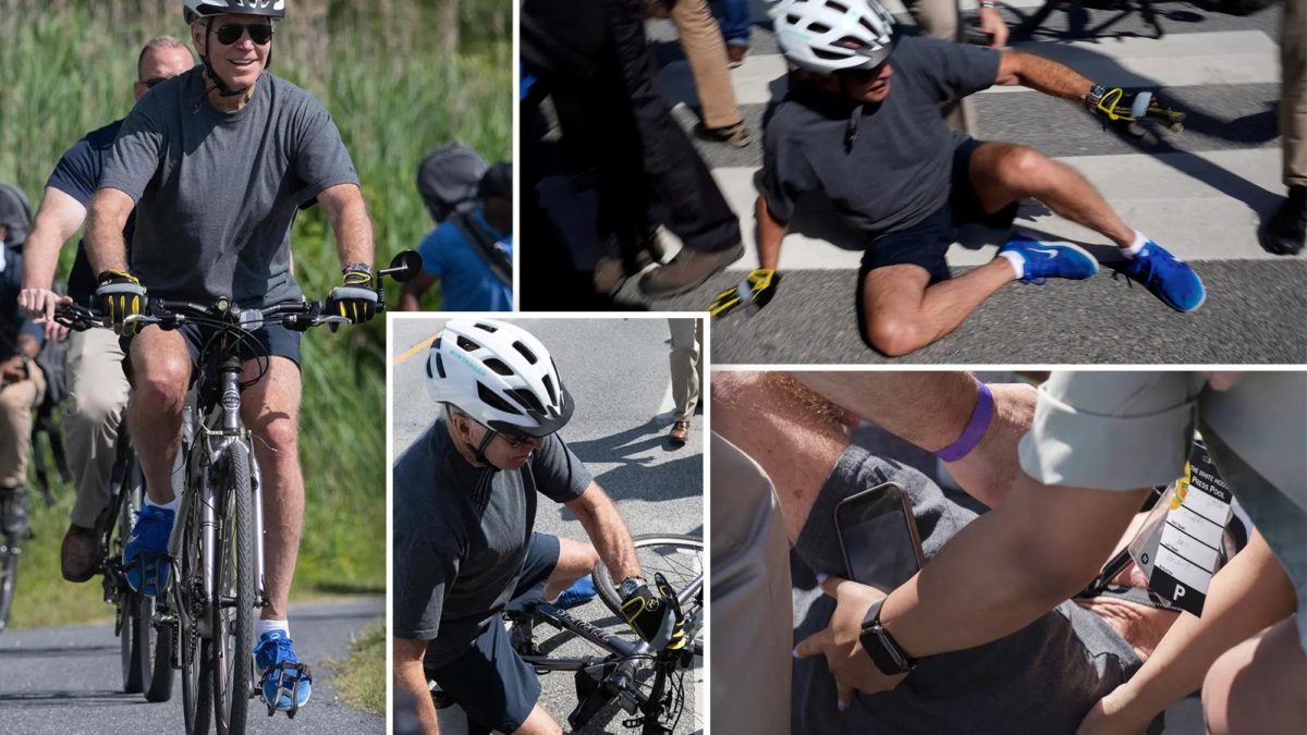 Bajden pao sa bicikla