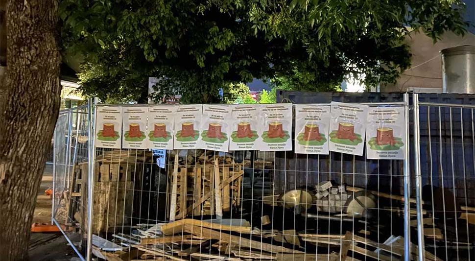 Banjalučani nezadovoljni sječom drveća u centru, imaju poruku za gradonačelnika
