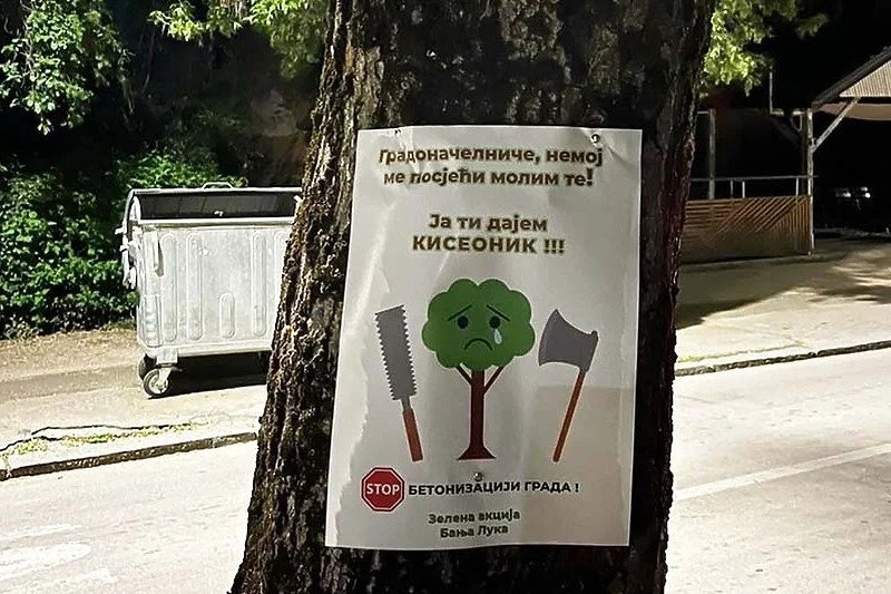 Odgovor banjalučkih vlasti na bunu zbog posječenih stabala