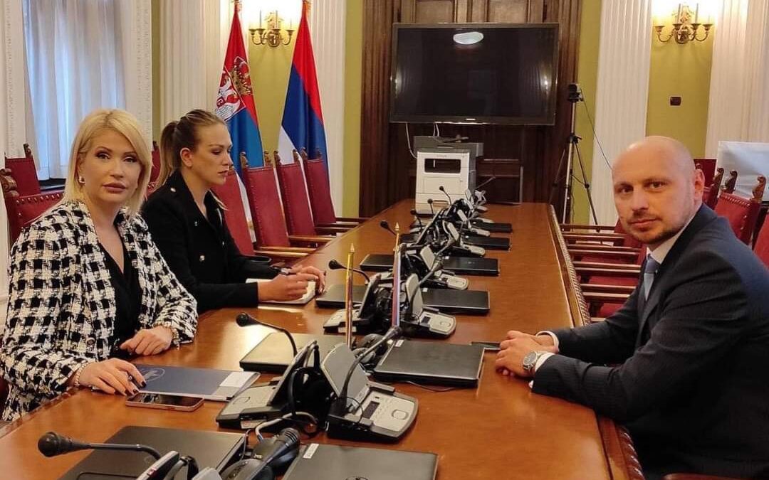 U Beogradu sastanak Petkovića i Božićeve, potpredsjendika skupštine Srpske i Srbije