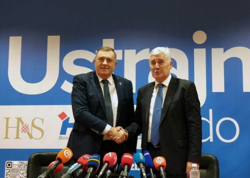 Sastanak Dodika i Čovića: Potvrđeno partnerstvo SNSD-a i HDZ-a