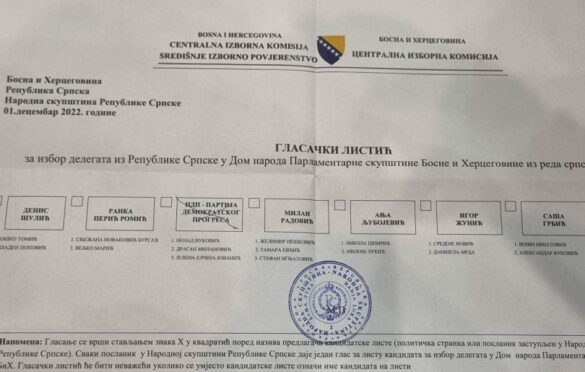 Vukanović tvrdi da su poslanici SDA i SDP omogućili Dodiku 4. delegata u Domu naroda BiH