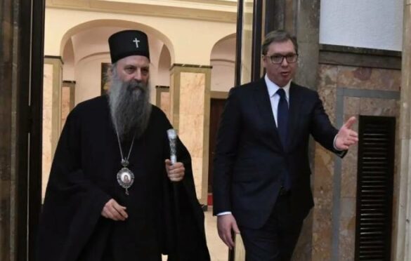 Vučić i patrijarh Porfirije sastali se u ponoć