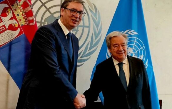 Vučić: Donijeli smo Guteresu pripremljene dokumente u vezi sa ukidanjem dinara na KiM