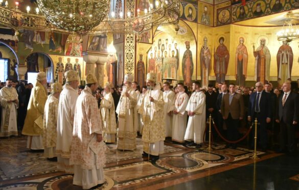 Stevnadić prisustvovao u Podgorici svetoj arhijerejskoj liturgiji i prazničnoj litiji povodom praznika prepodobnog Simeona Mirotočivog – Stefana Nemanje
