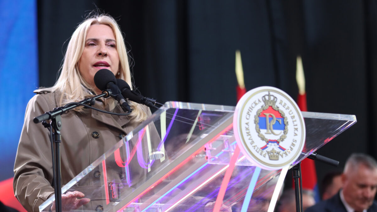 Cvijanovićeva poslala jasnu poruku na mitingu “Srpska te zove”