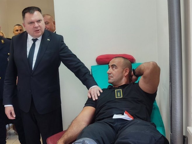 Budimir: Pripadnici MUP-a uvijek spremni darovati krv i pomoći kad je potrebno