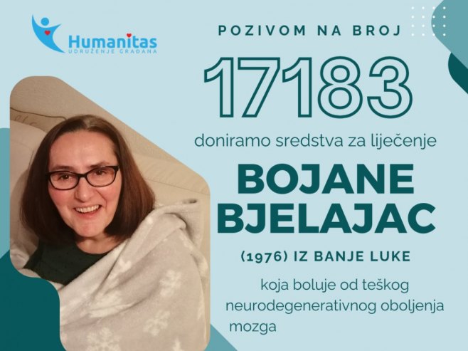 Pozovimo 17183 za liječenje Bojane Bjelajac iz Banjaluke
