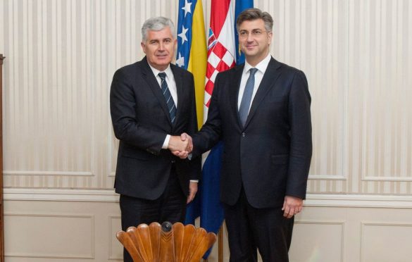 Susreli se Čović i Plenković kako bi razgovarali o zaštiti prava Hrvata u BiH