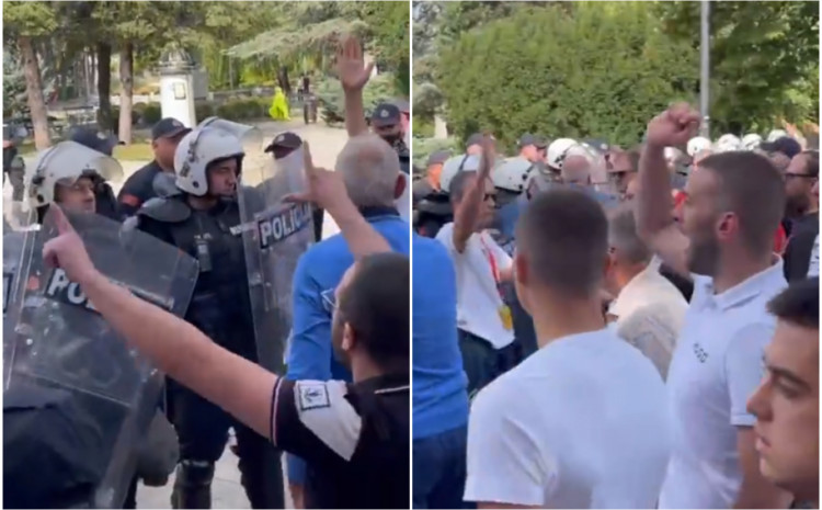 Smirili se sukobi na Cetinju: Desetine povrijeđenih među kojima i sedam policajaca
