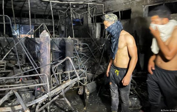 U velikom požaru u Covid bolnici u Iraku izgorjele 44 osobe