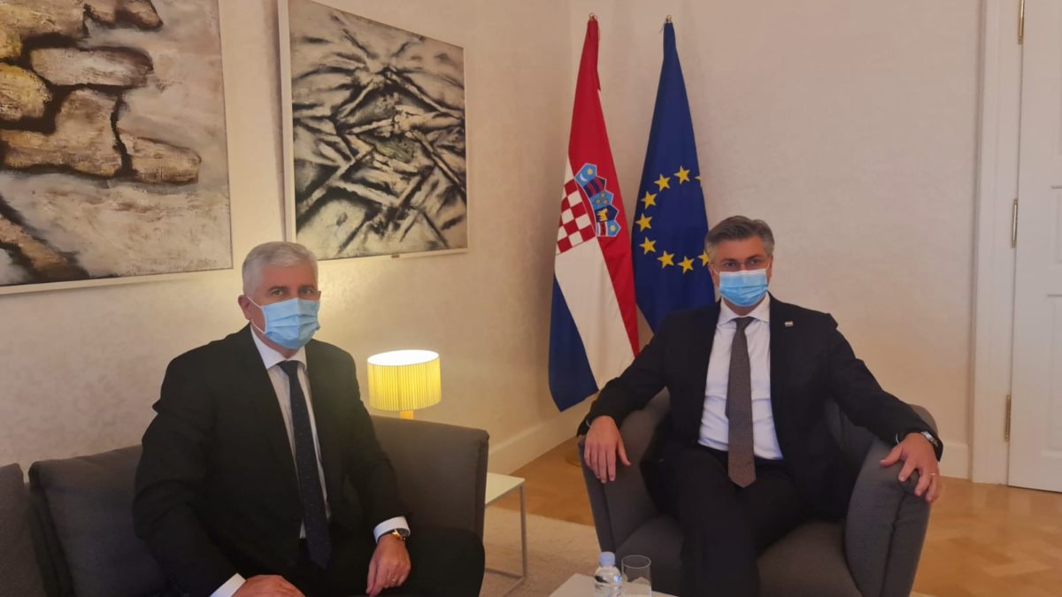 Čović na sastanku sa Plenkovićem: Potrebna hitna stabilizacija i dogovor o Izbornom zakonu