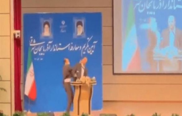 Muškarac ošamario iranskog zvaničnika tokom inauguracije guvernera