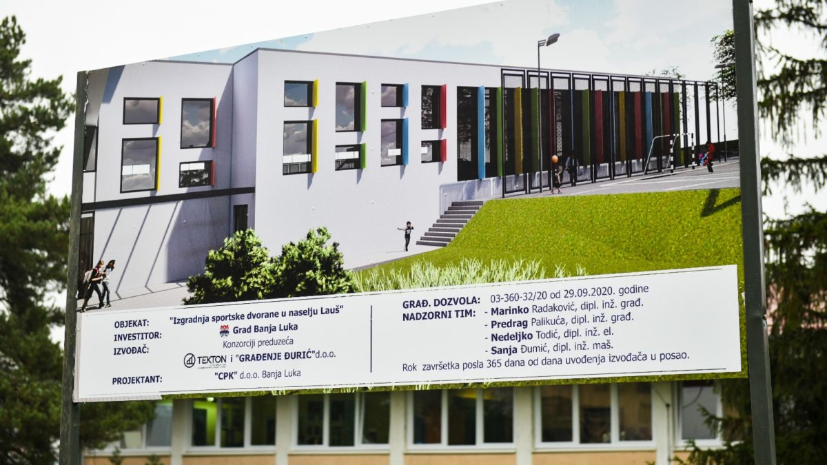 Radovi napreduju dobrim tempom: Uskoro pokrivanje sportske dvorane na Laušu