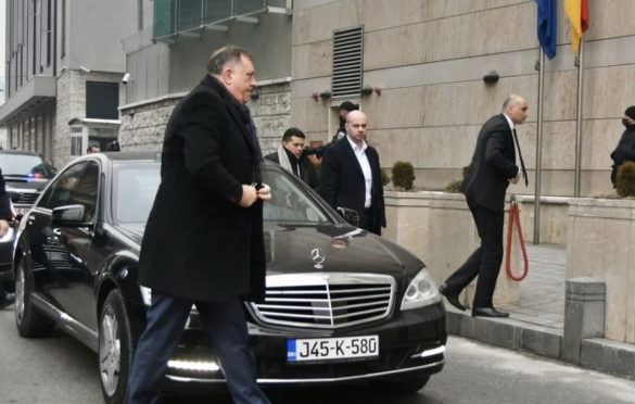 Milorad Dodik stigao u zgradu Delegacije EU na razgovor s Palmerom i Eichhorst
