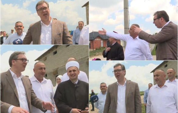 Vučić posjetio Sandžak, donirao novac za džamiju koja se gradi već devet godina