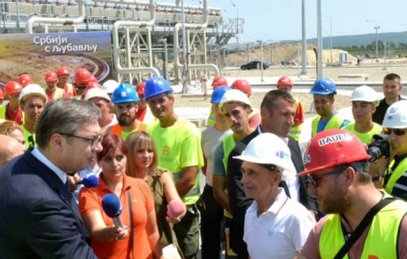 Vučić: Gasovod kroz Srbiju je žila kucavica razvoja privrede