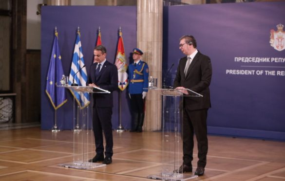 Micotakis nakon sastanka sa Vučićem “Atina ne mijenja stav o Kosovu, ali želi obavezujući sporazum”